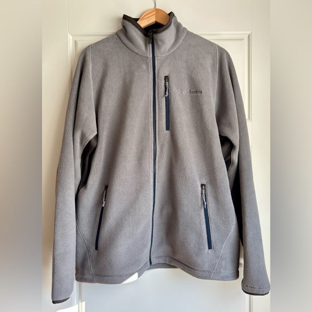 Columbia Charcoal Full-Zip Fleece Jacket